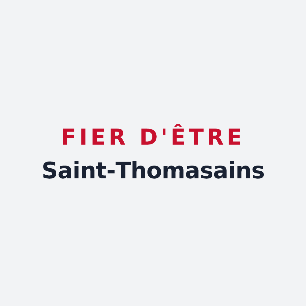 Poster « Fier d'être Saint-Thomasains » — design pour Saint-Thomas