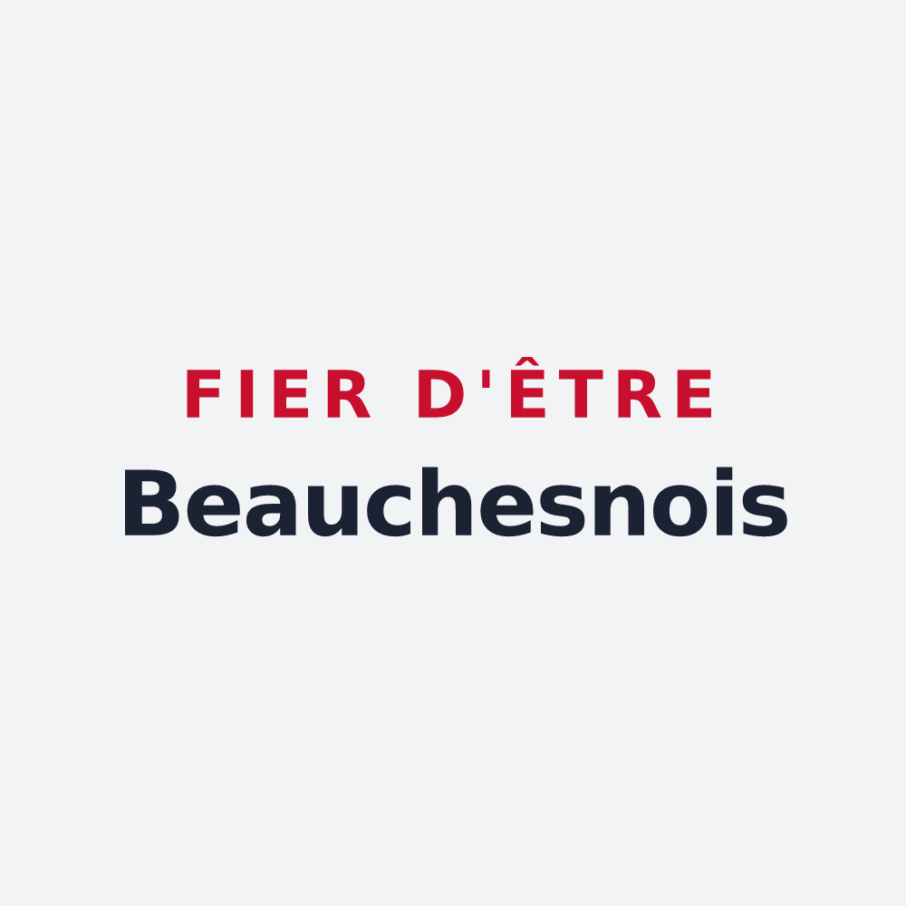Poster « Fier d'être Beauchesnois » — design pour Saint-Thual