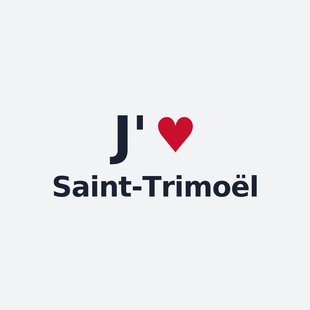 Poster personnalisé Saint-Trimoël — design J'aime Saint-Trimoël