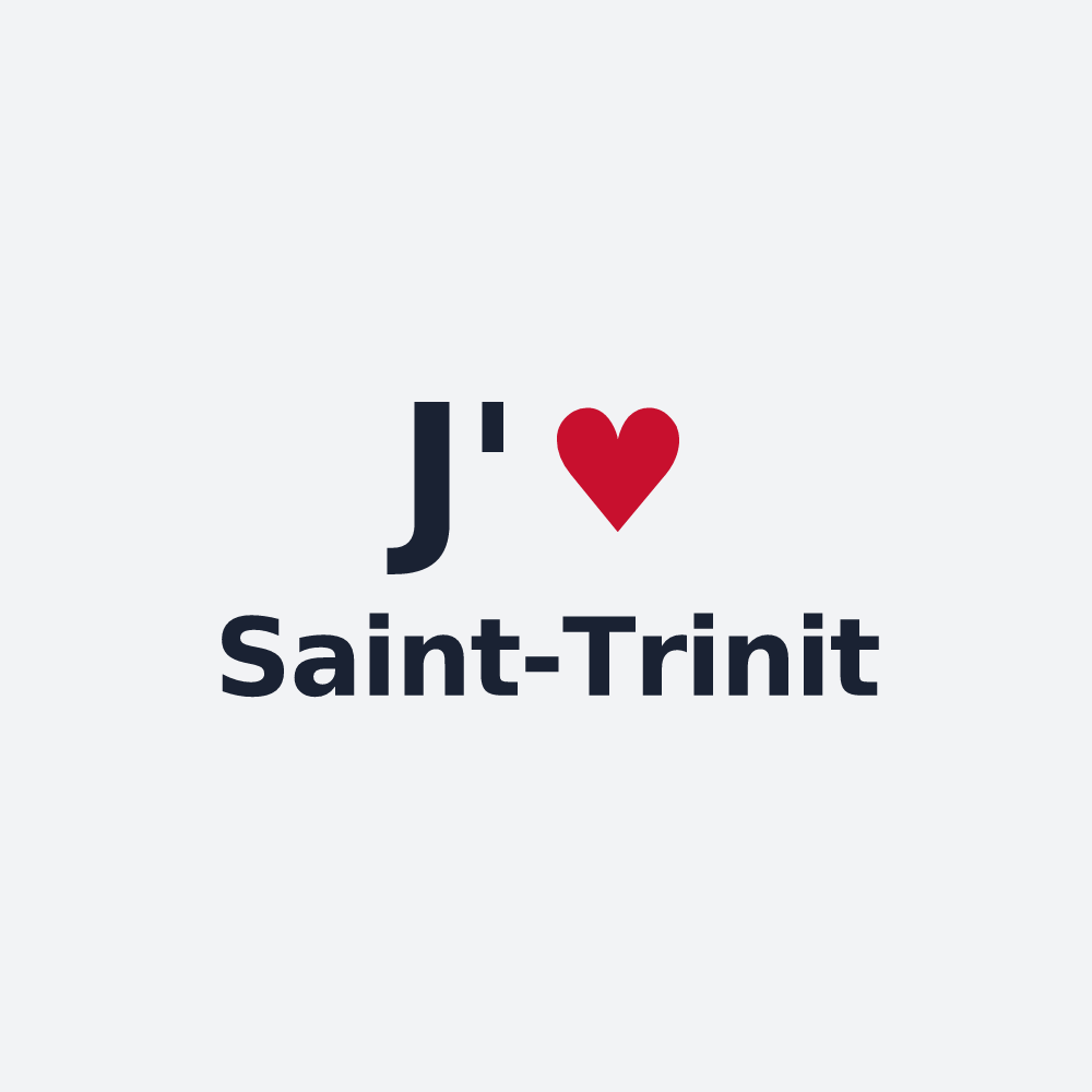 Poster personnalisé Saint-Trinit — design J'aime Saint-Trinit