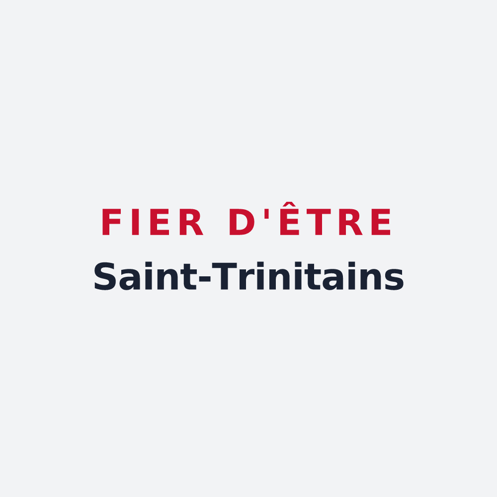 Poster « Fier d'être Saint-Trinitains » — design pour Saint-Trinit