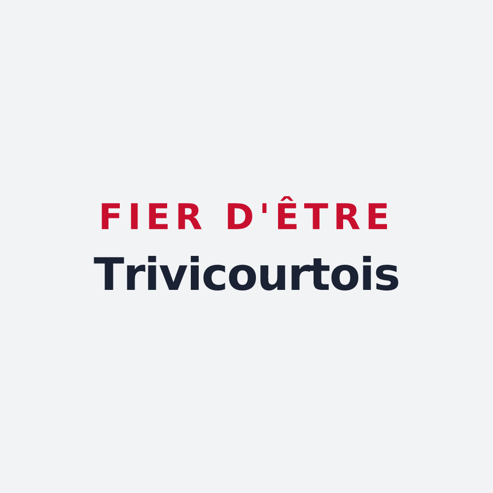 Poster « Fier d'être Trivicourtois » — design pour Saint-Trivier-de-Courtes