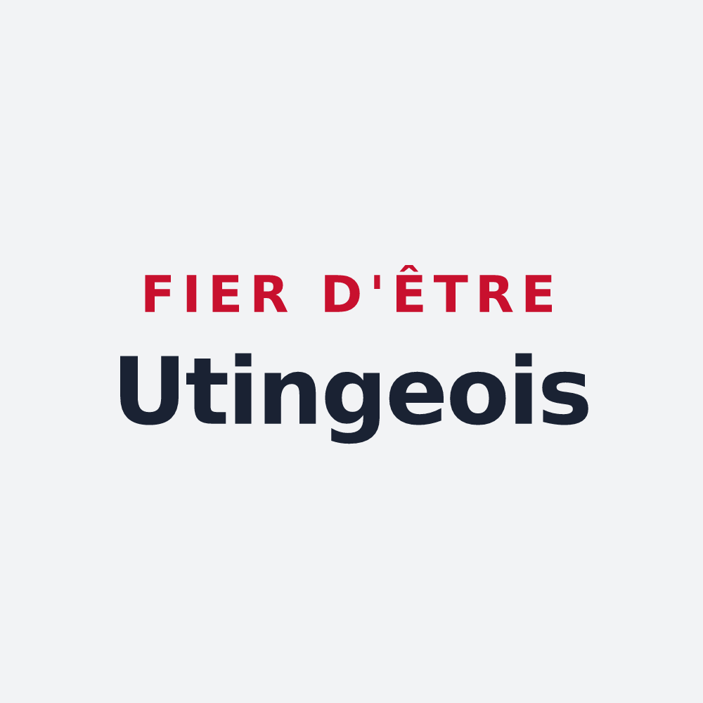 Poster « Fier d'être Utingeois » — design pour Saint-Trivier-sur-Moignans