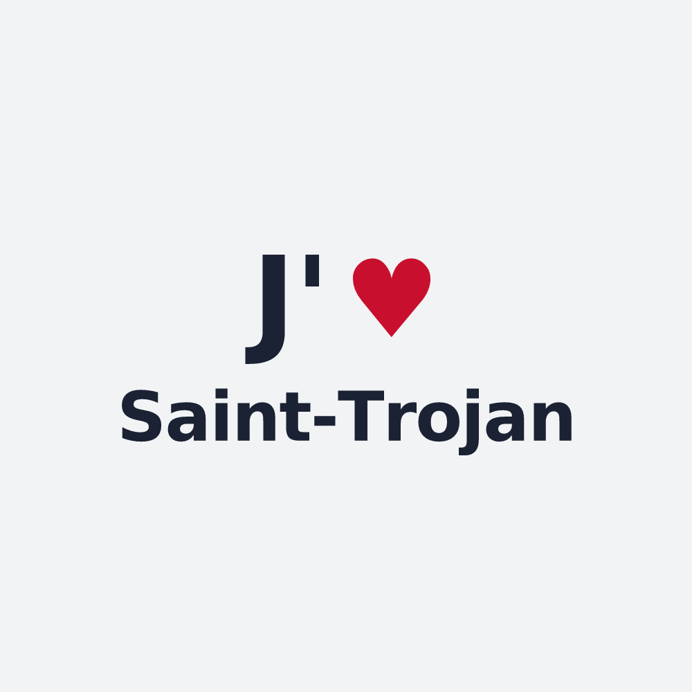 Poster personnalisé Saint-Trojan — design J'aime Saint-Trojan