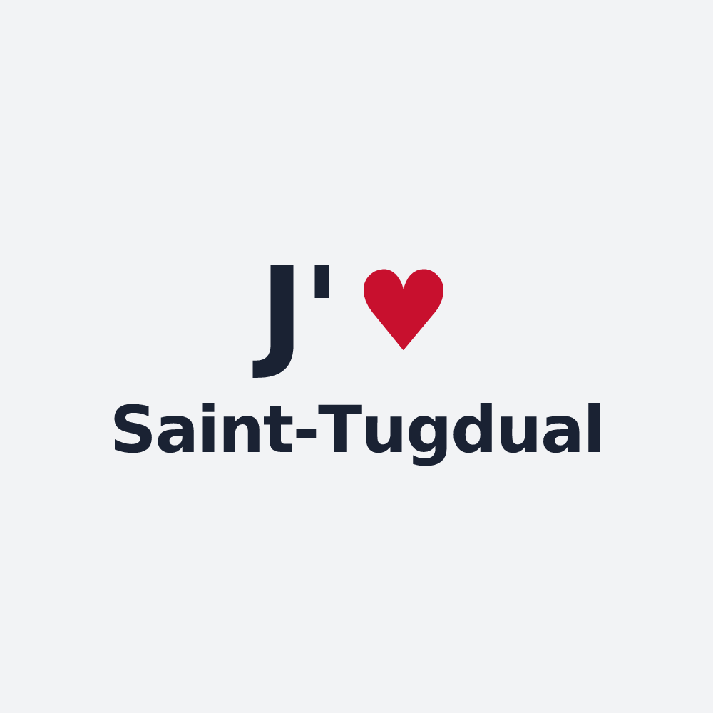 Poster personnalisé Saint-Tugdual — design J'aime Saint-Tugdual
