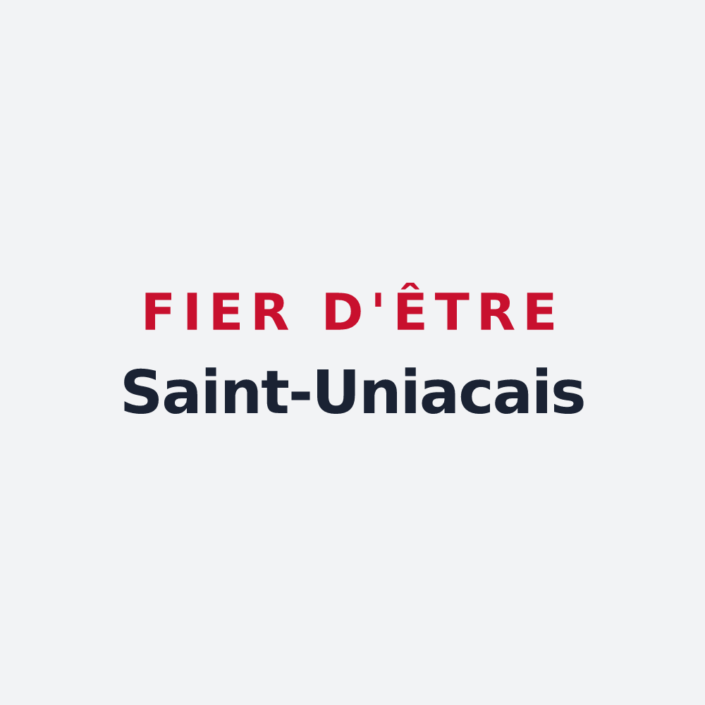 Poster « Fier d'être Saint-Uniacais » — design pour Saint-Uniac