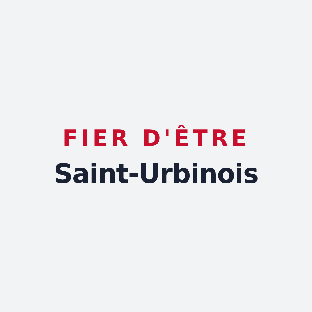 Poster « Fier d'être Saint-Urbinois » — design pour Saint-Urbain-Maconcourt