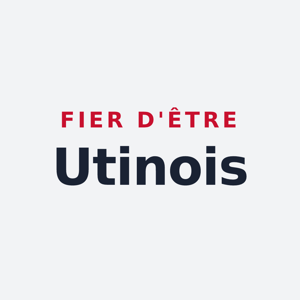 Poster « Fier d'être Utinois » — design pour Saint-Utin