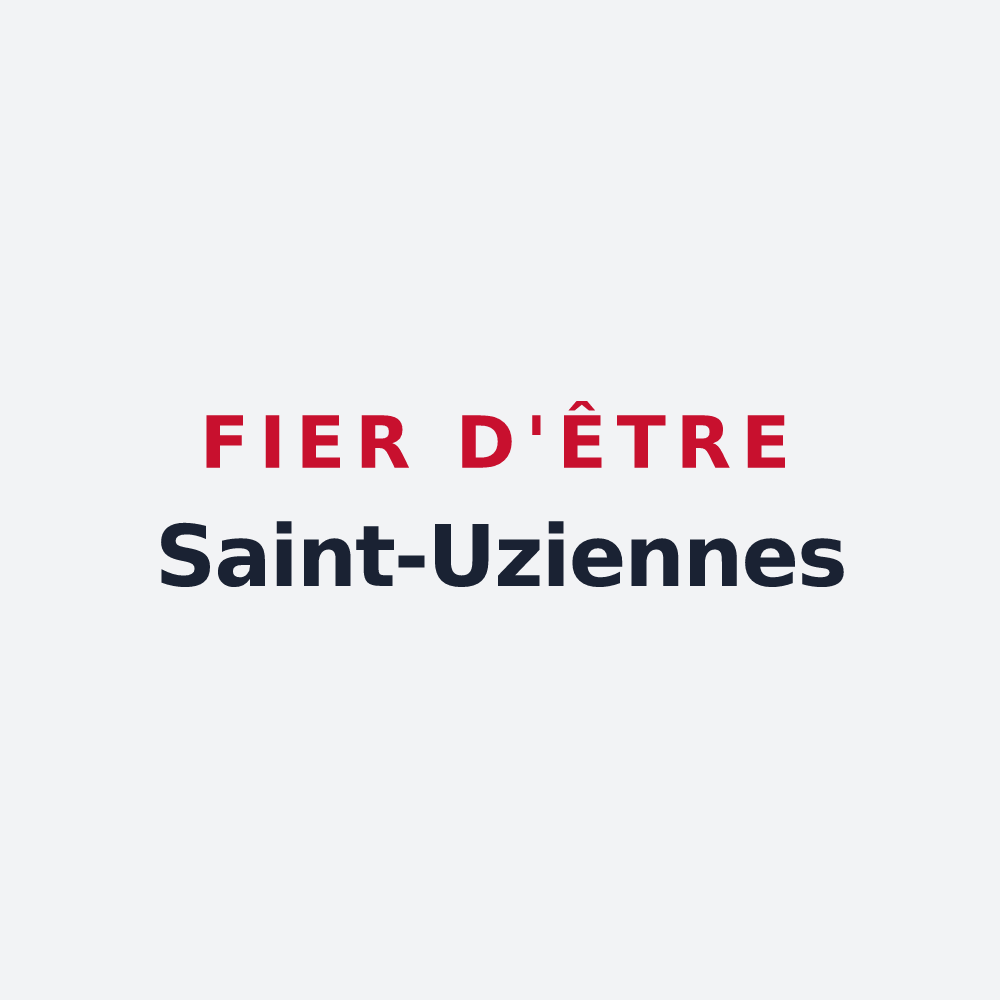 Poster « Fier d'être Saint-Uziennes » — design pour Saint-Uze