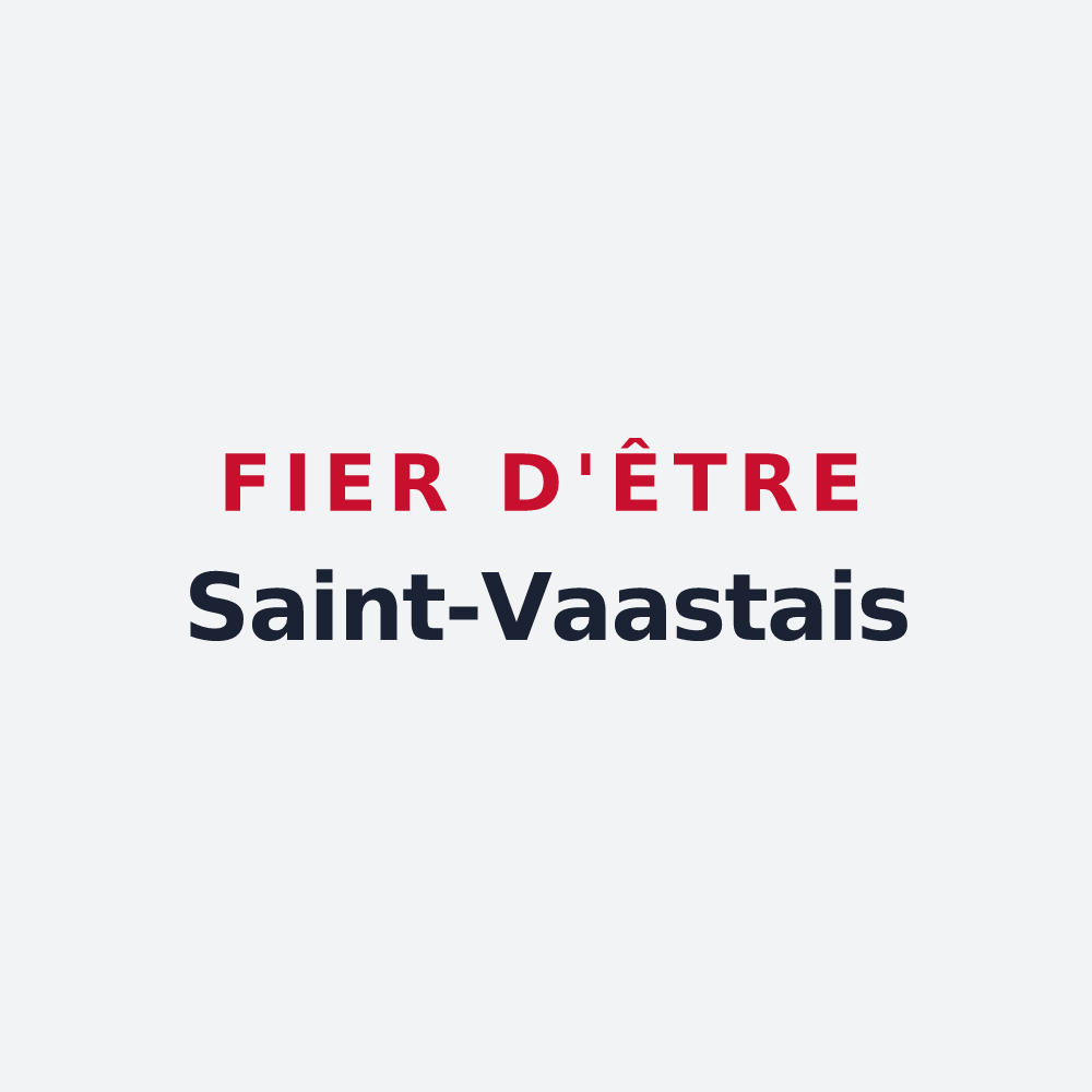 Poster « Fier d'être Saint-Vaastais » — design pour Saint-Vaast-Dieppedalle