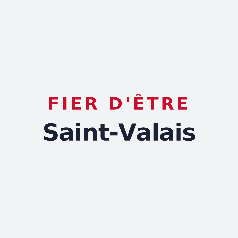 Poster « Fier d'être Saint-Valais » — design pour Saint-Vaast-du-Val