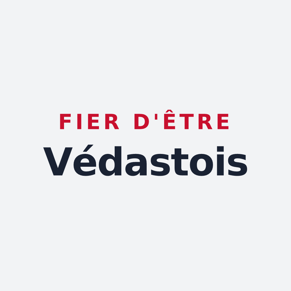 Poster « Fier d'être Védastois » — design pour Saint-Vaast-en-Cambrésis
