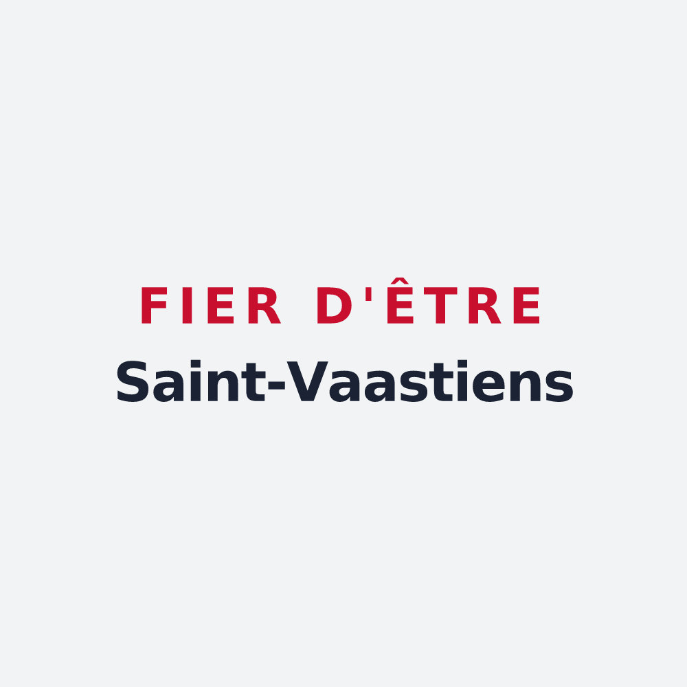 Poster « Fier d'être Saint-Vaastiens » — design pour Saint-Vaast-lès-Mello