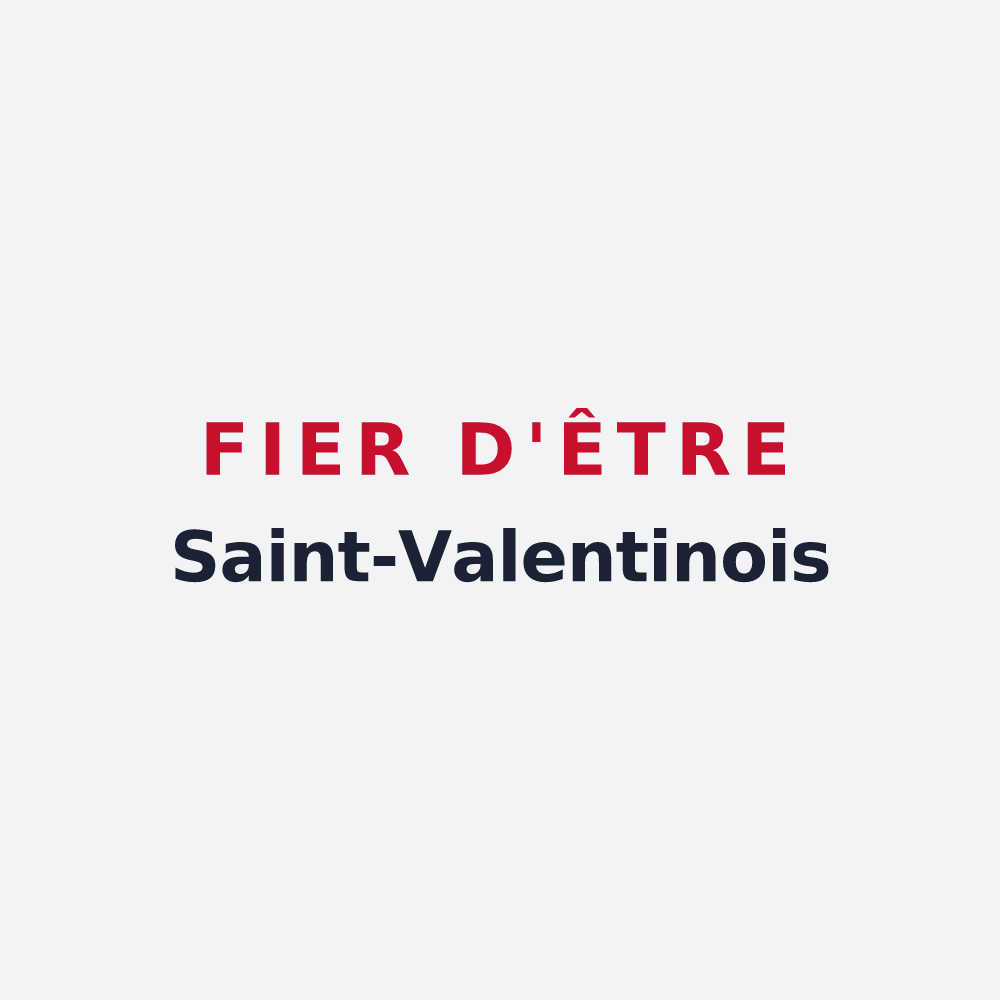 Poster « Fier d'être Saint-Valentinois » — design pour Saint-Valentin