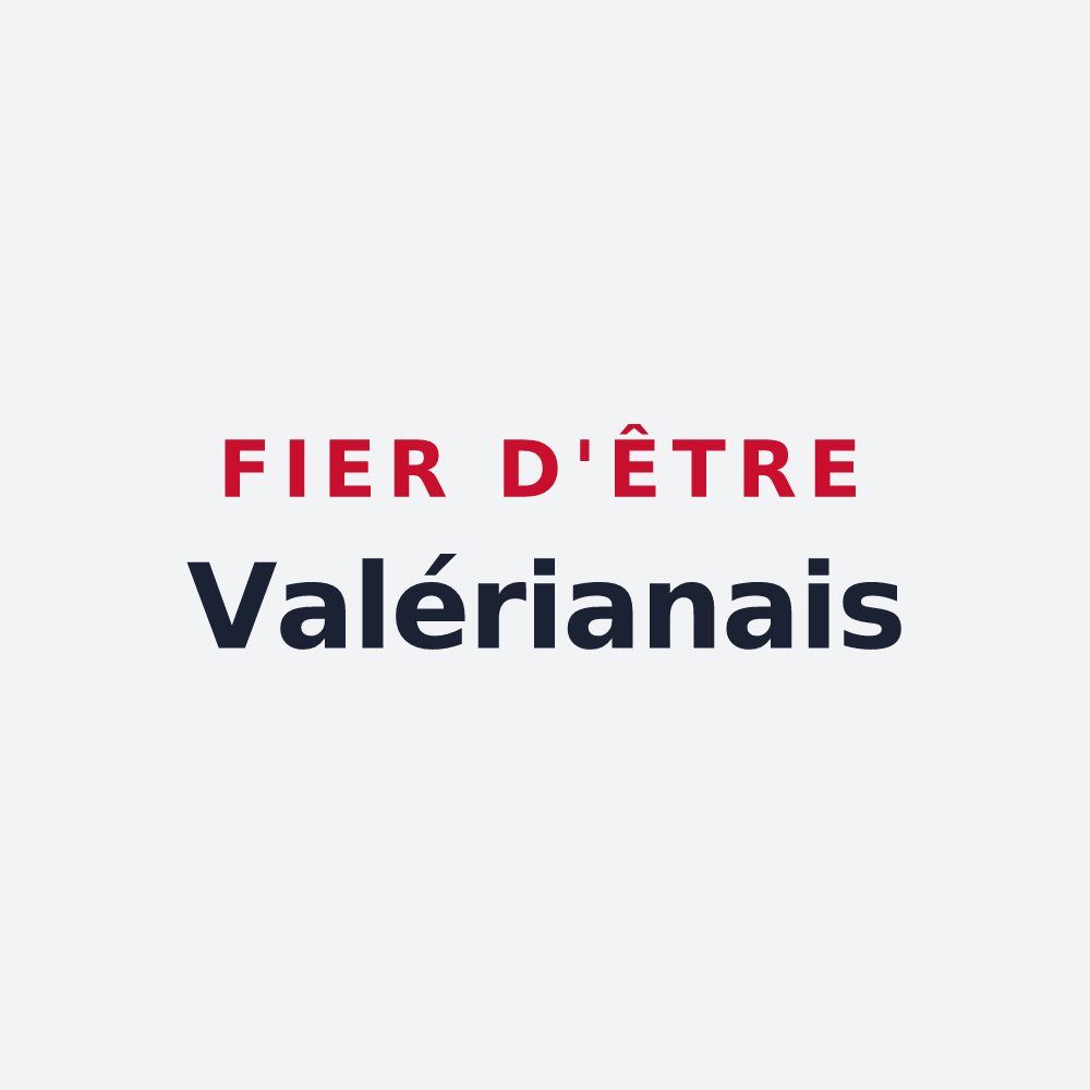 Poster « Fier d'être Valérianais » — design pour Saint-Valérien