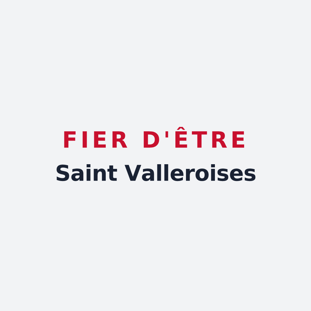 Poster « Fier d'être Saint Valleroises » — design pour Saint-Vallier