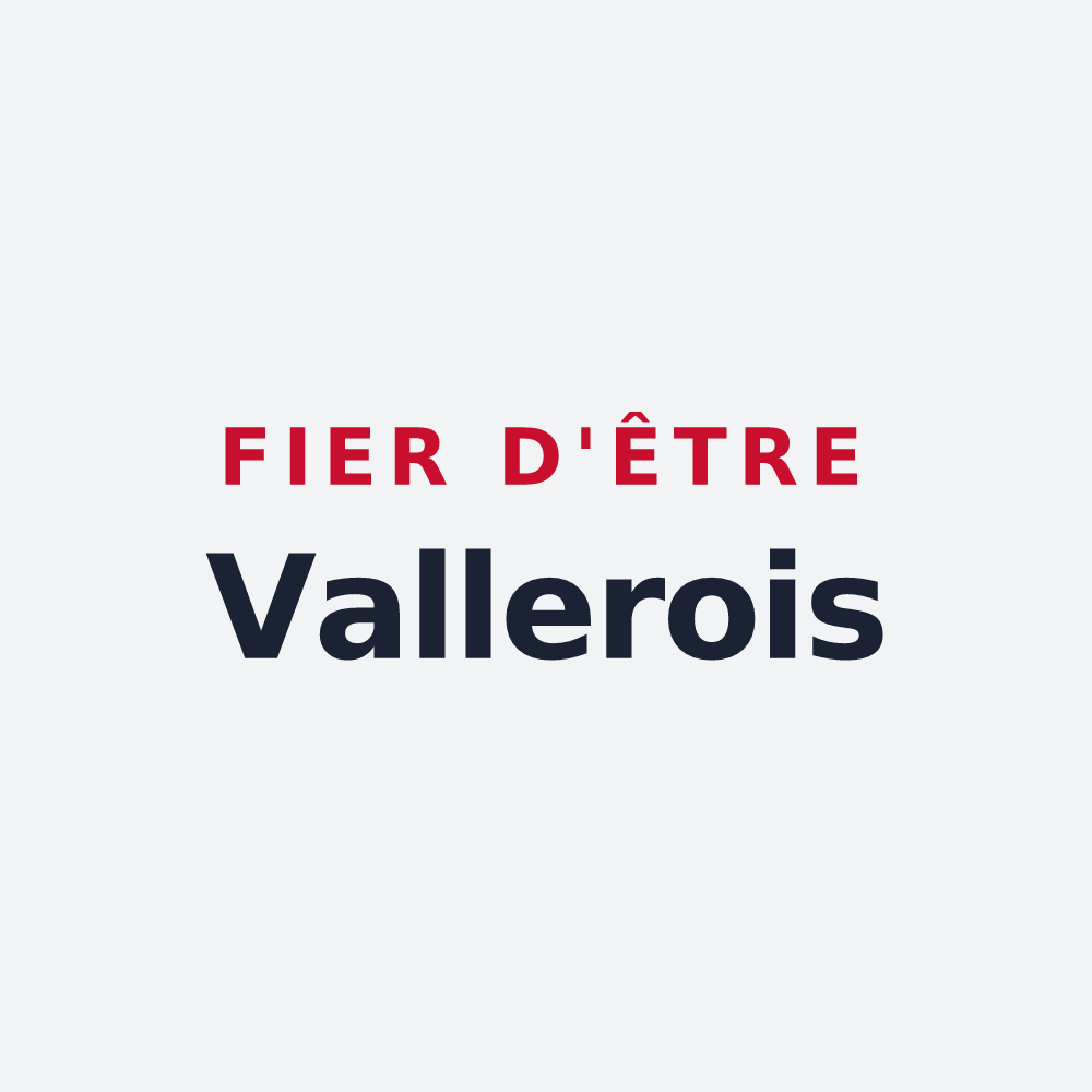 Poster « Fier d'être Vallerois » — design pour Saint-Vallier-de-Thiey