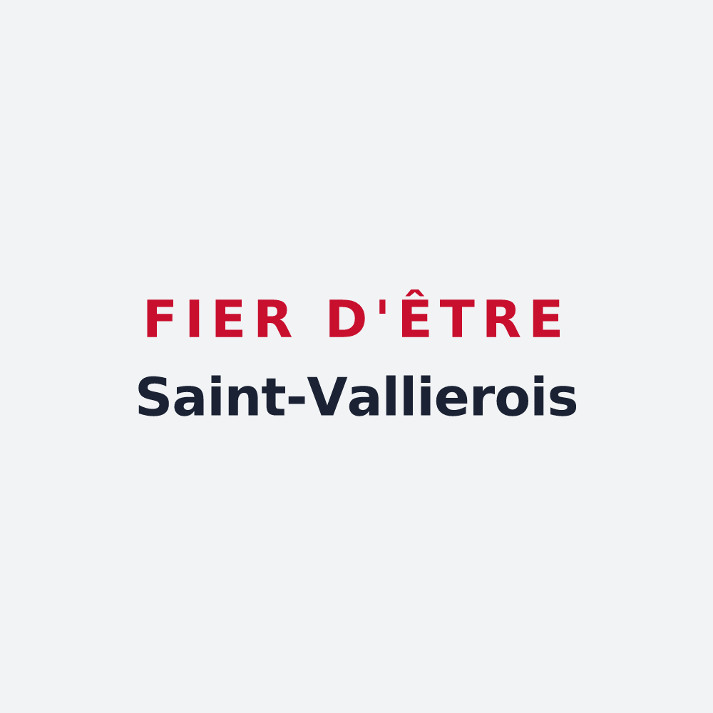 Poster « Fier d'être Saint-Vallierois » — design pour Saint-Vallier-sur-Marne