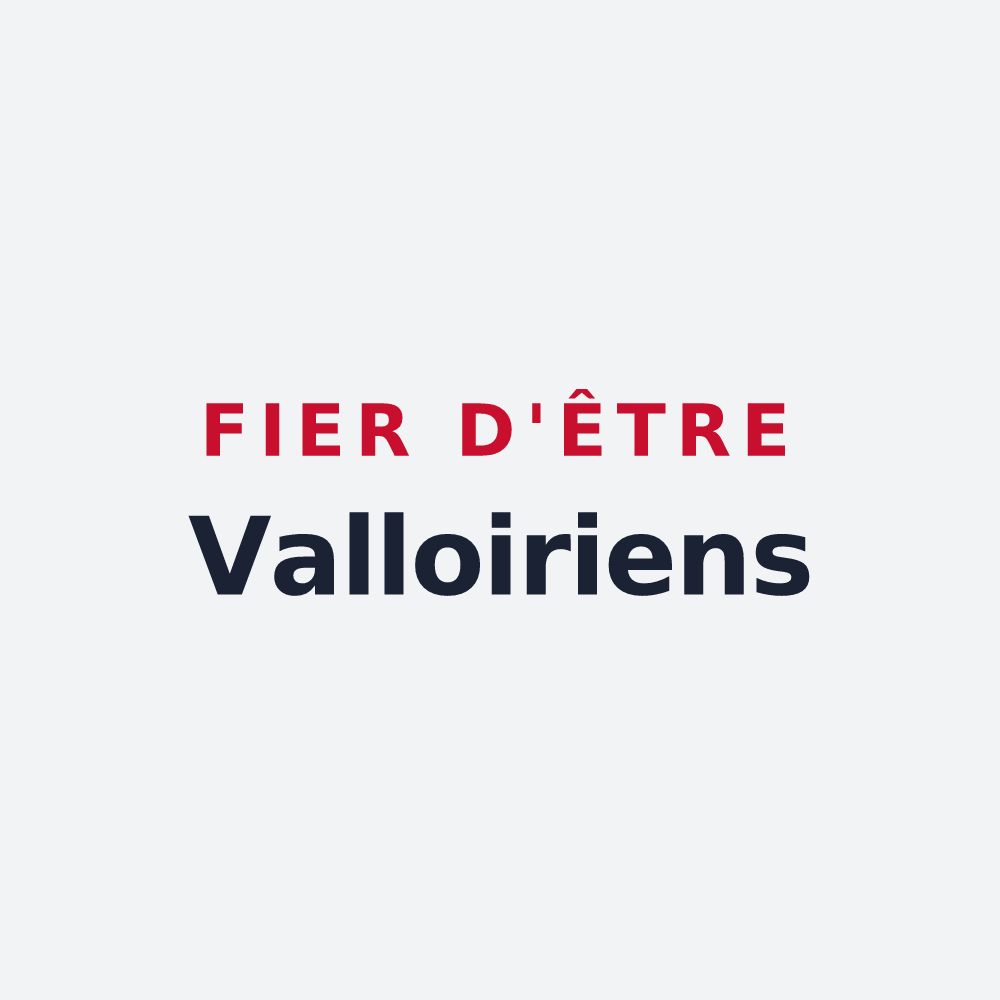 Poster « Fier d'être Valloiriens » — design pour Saint-Vallier