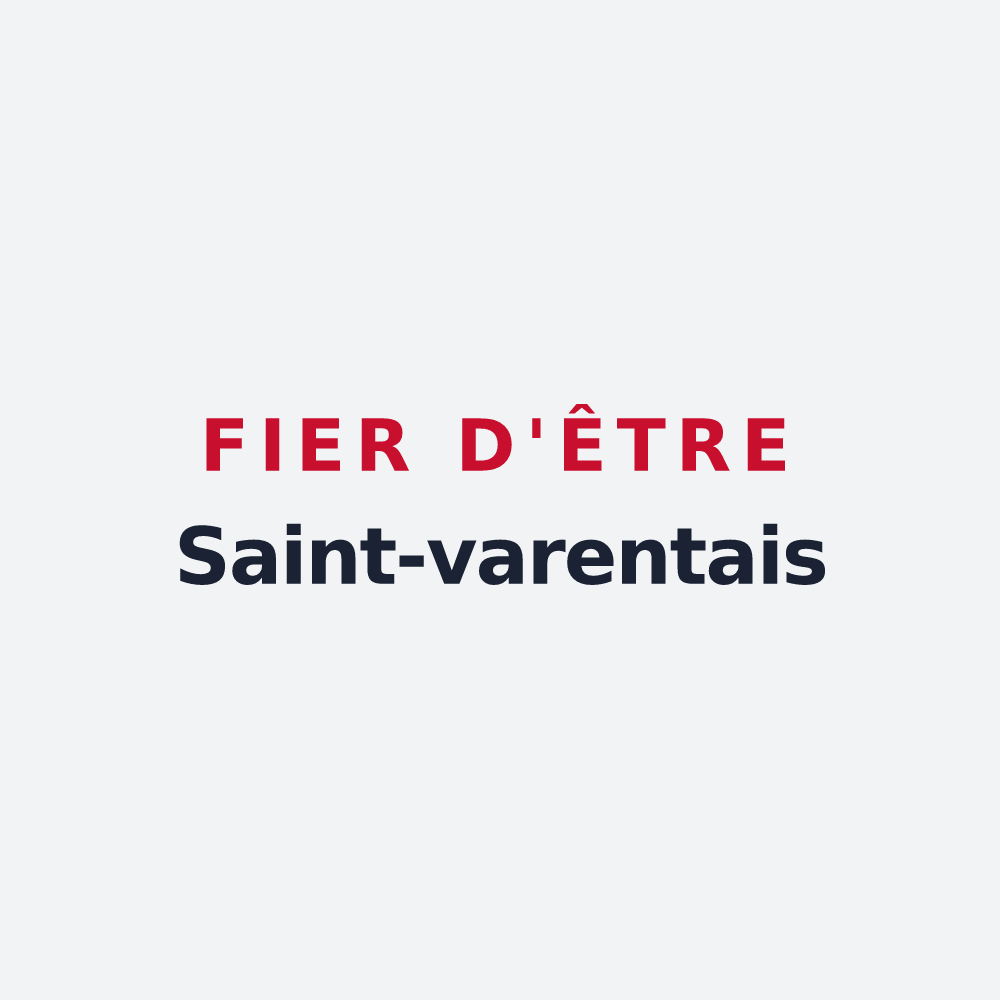 Poster « Fier d'être Saint-varentais » — design pour Saint-Varent