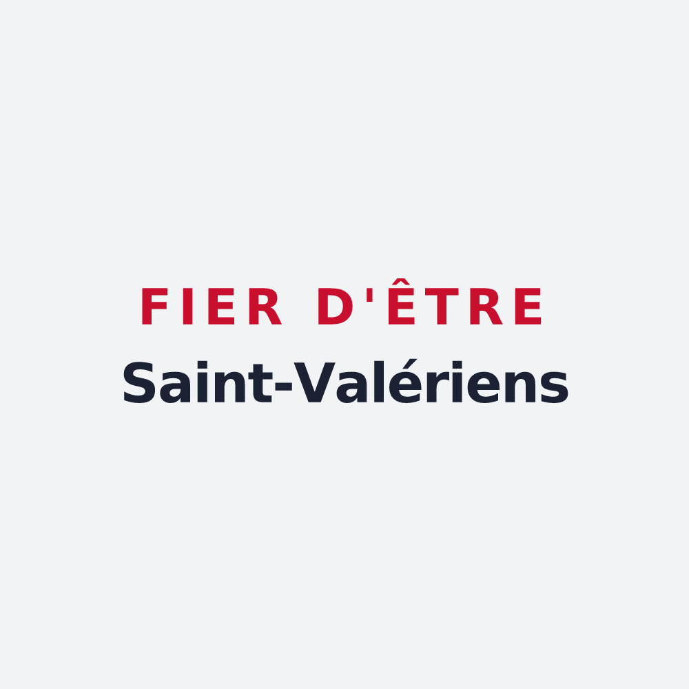 Poster « Fier d'être Saint-Valériens » — design pour Saint-Vaury