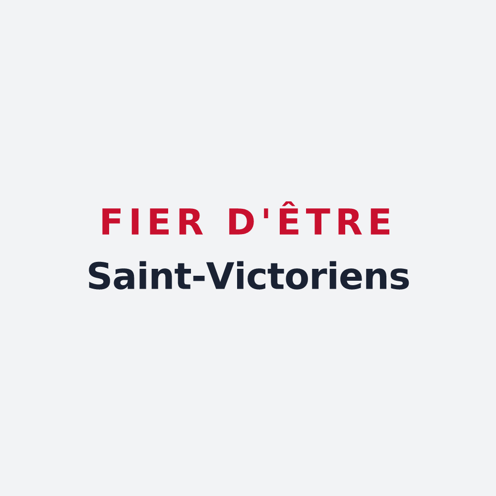 Poster « Fier d'être Saint-Victoriens » — design pour Saint-Victor