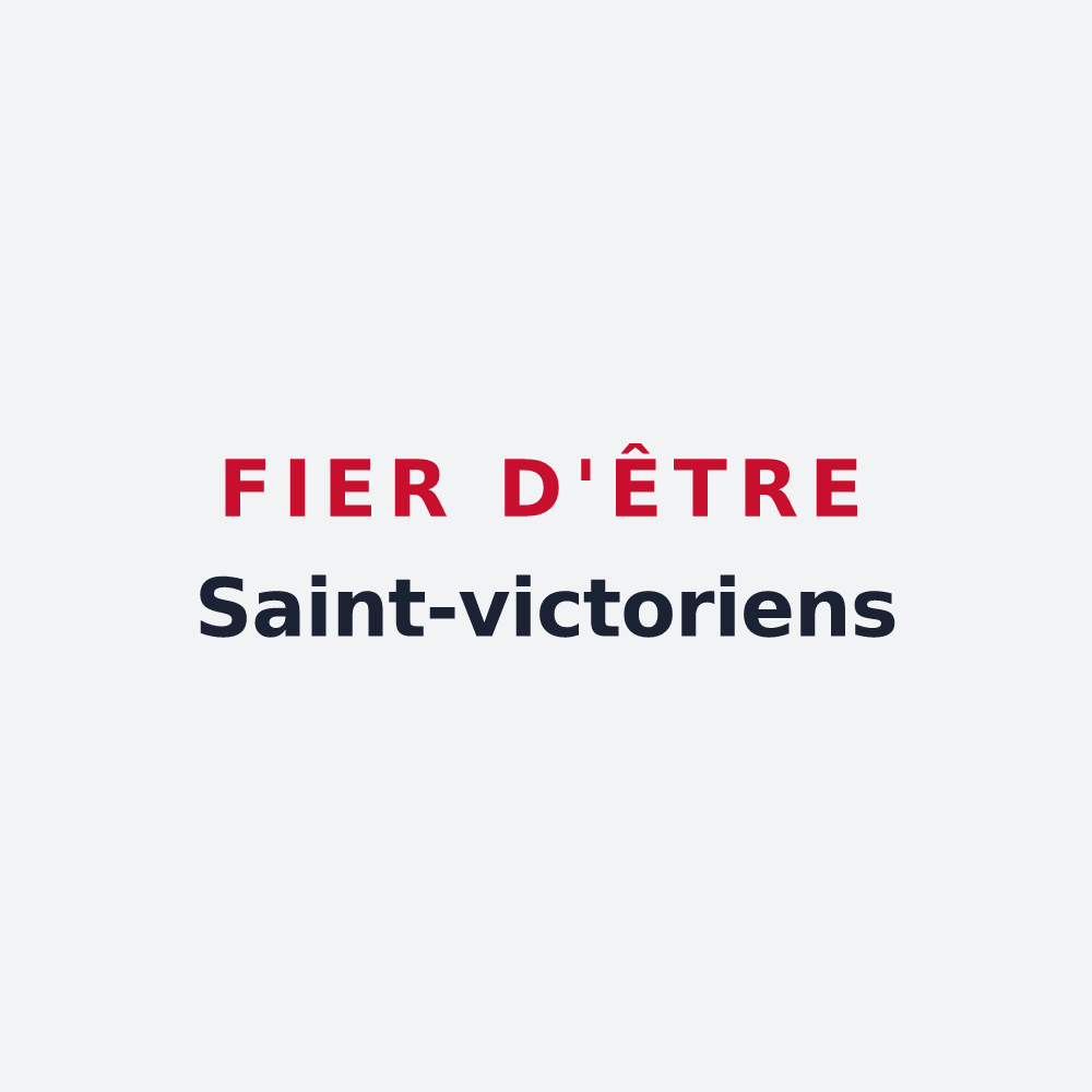 Poster « Fier d'être Saint-victoriens » — design pour Saint-Victor-de-Buthon