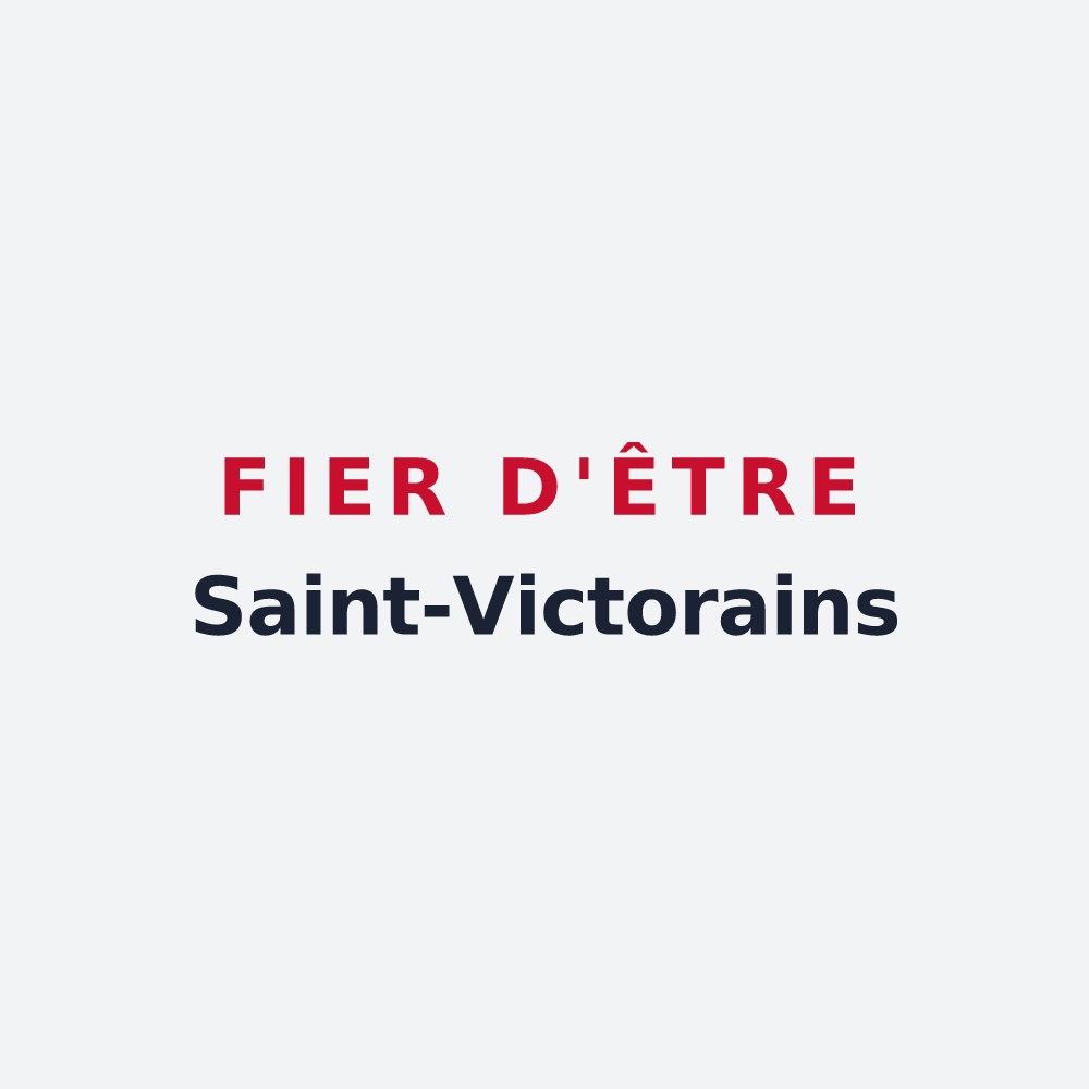Poster « Fier d'être Saint-Victorains » — design pour Saint-Victor-la-Coste
