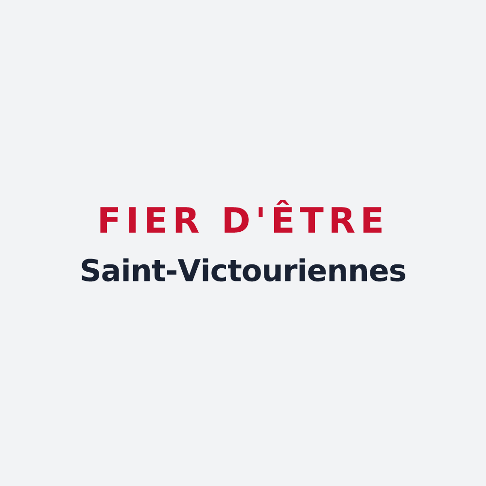 Poster « Fier d'être Saint-Victouriennes » — design pour Saint-Victour