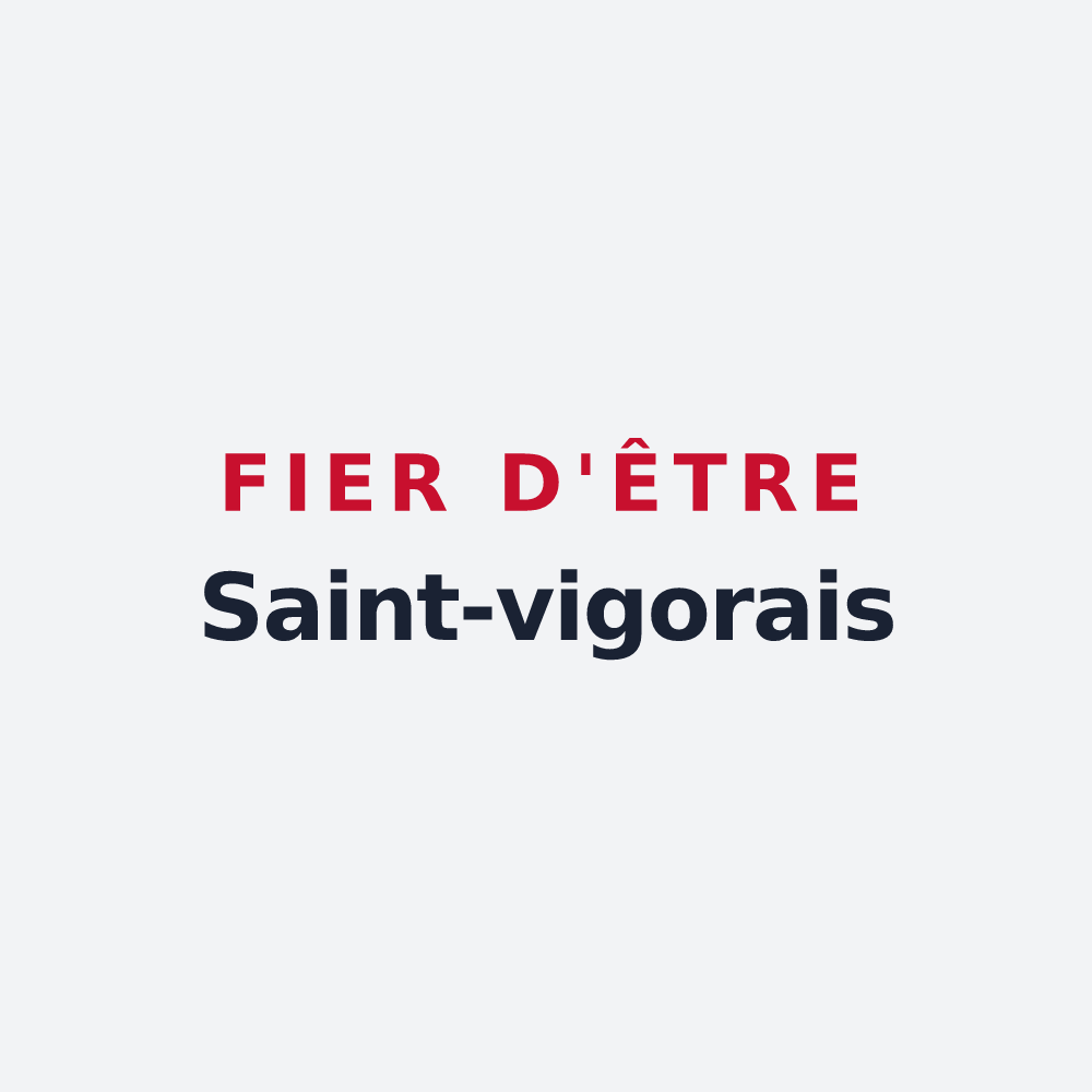 Poster « Fier d'être Saint-vigorais » — design pour Saint-Vigor-d'Ymonville