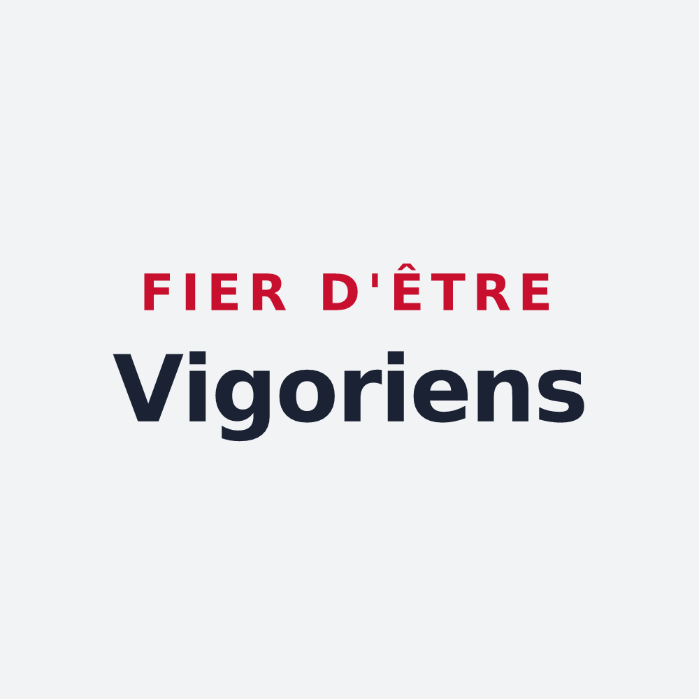 Poster « Fier d'être Vigoriens » — design pour Saint-Vigor