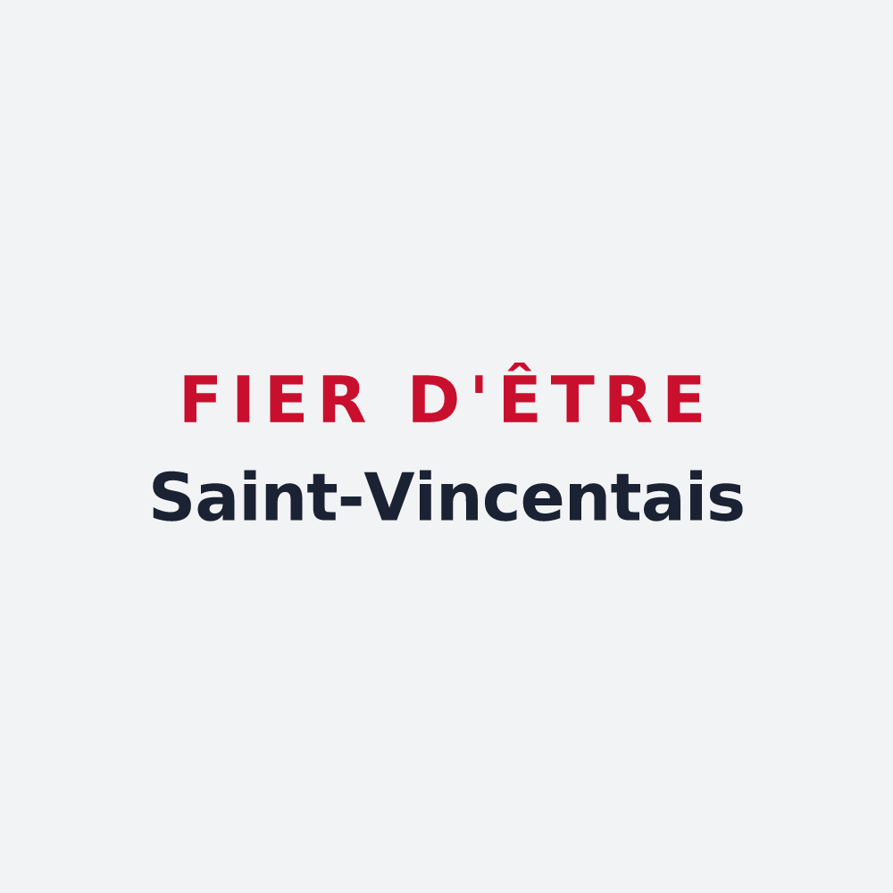 Poster « Fier d'être Saint-Vincentais » — design pour Saint-Vincent-Cramesnil