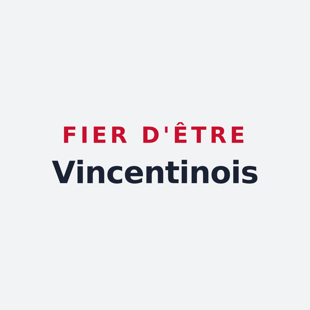Poster « Fier d'être Vincentinois » — design pour Saint-Vincent-d'Olargues