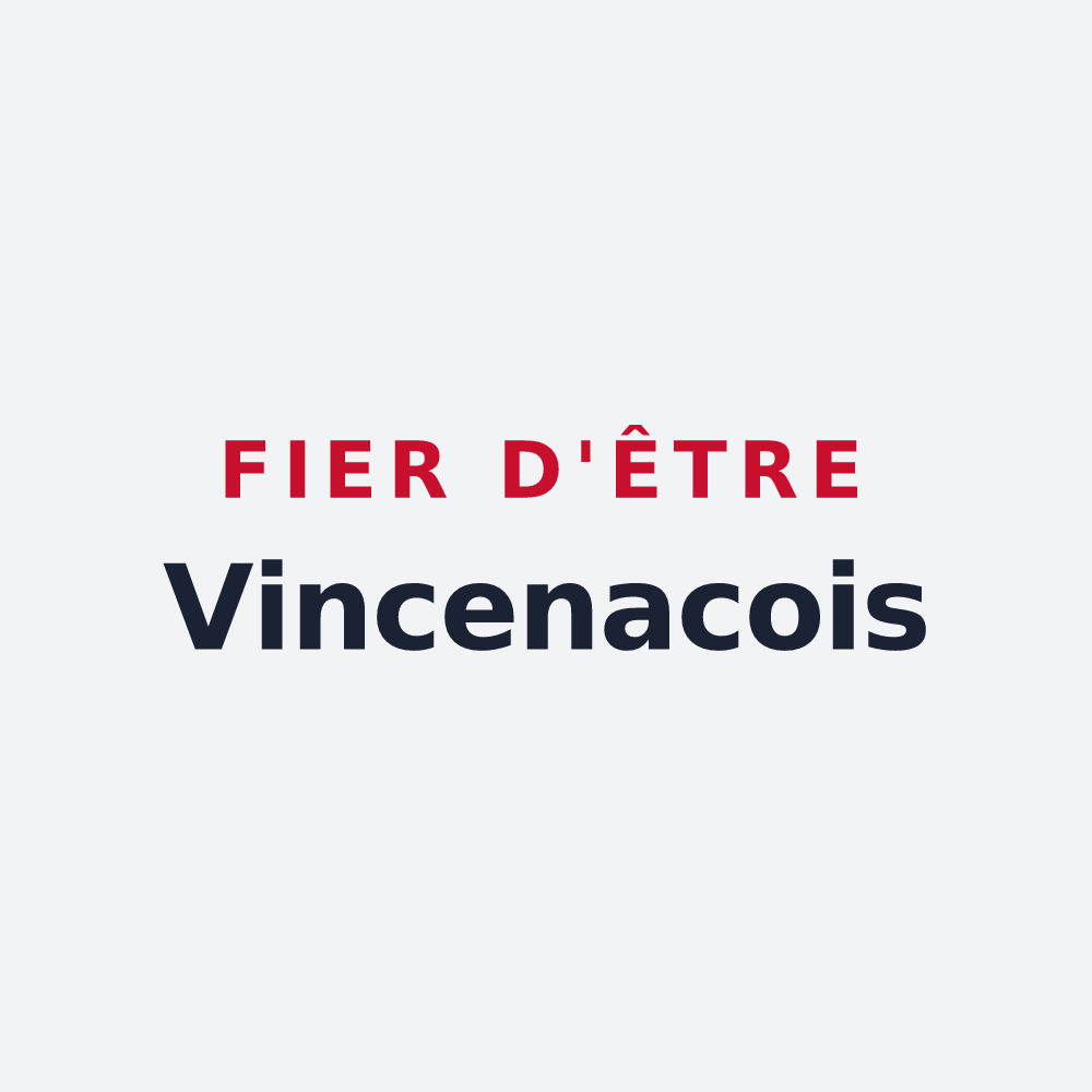 Poster « Fier d'être Vincenacois » — design pour Saint-Vincent-de-Connezac