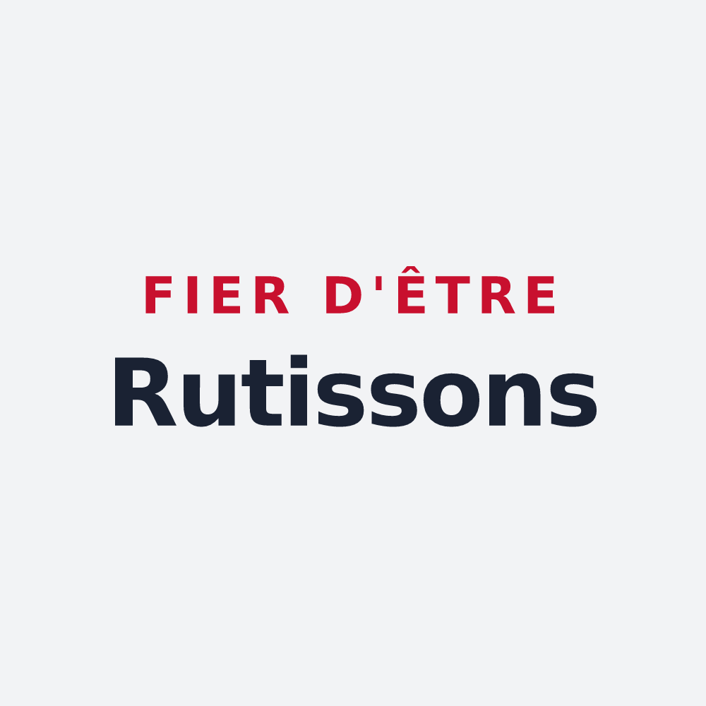 Poster « Fier d'être Rutissons » — design pour Saint-Vincent-de-Mercuze