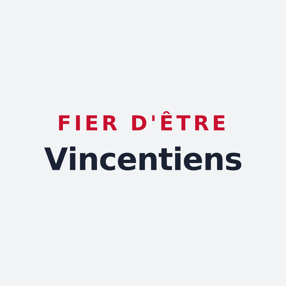 Poster « Fier d'être Vincentiens » — design pour Saint-Vincent-de-Paul