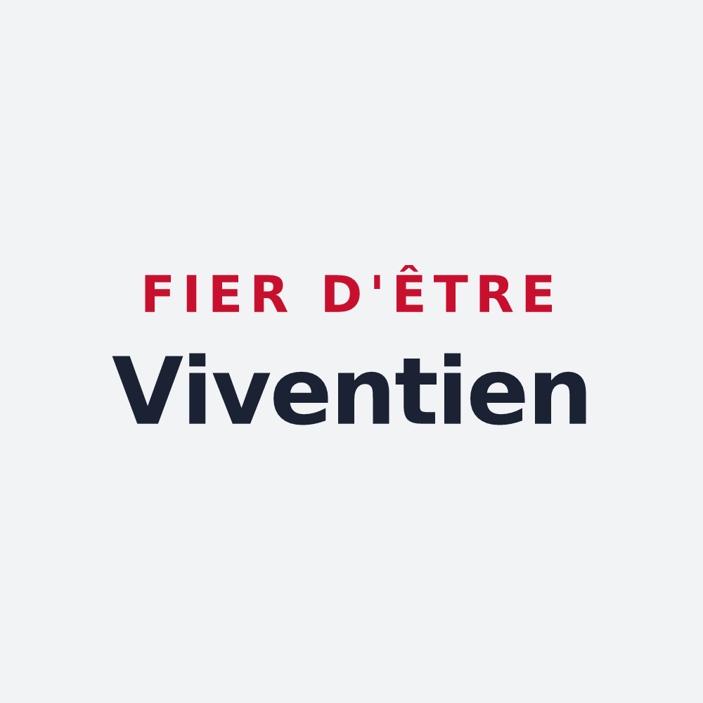 Poster « Fier d'être Viventien » — design pour Saint-Vincent-des-Prés