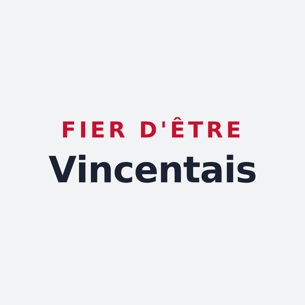 Poster « Fier d'être Vincentais » — design pour Saint-Vincent-sur-Oust