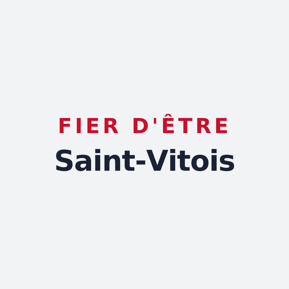 Poster « Fier d'être Saint-Vitois » — design pour Saint-Vit