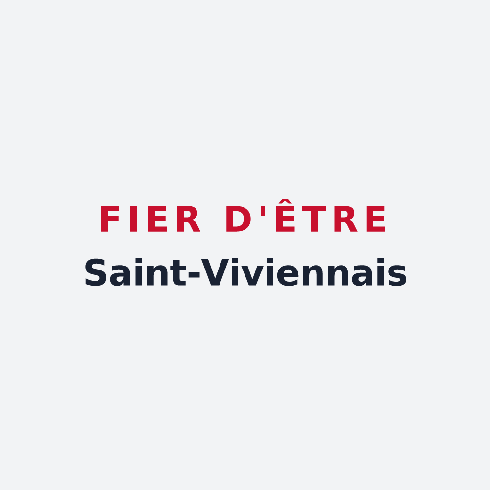 Poster « Fier d'être Saint-Viviennais » — design pour Saint-Vivien-de-Monségur