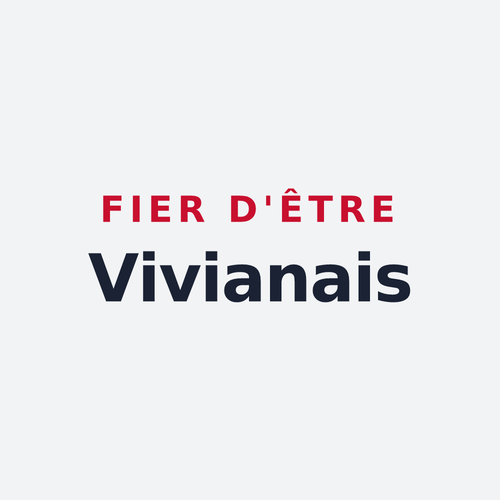Poster « Fier d'être Vivianais » — design pour Saint-Vivien