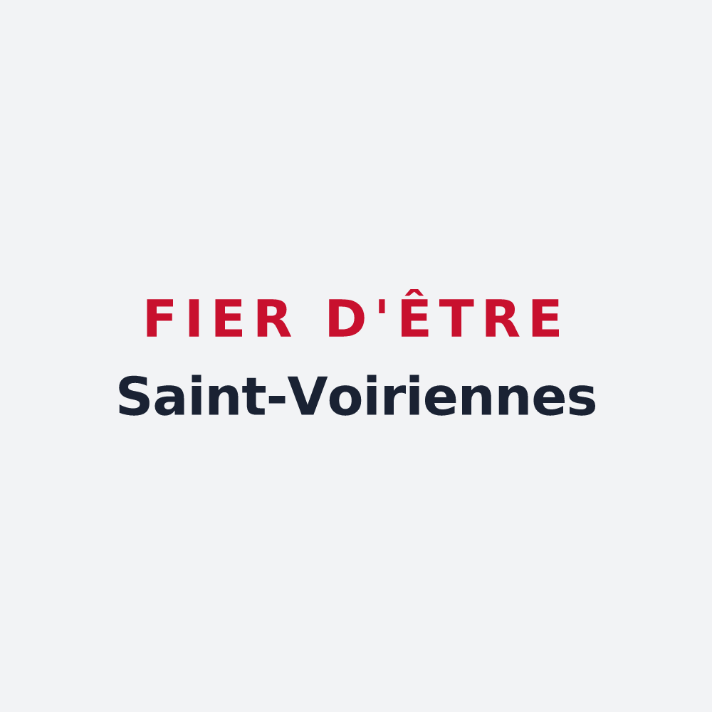 Poster « Fier d'être Saint-Voiriennes » — design pour Saint-Voir