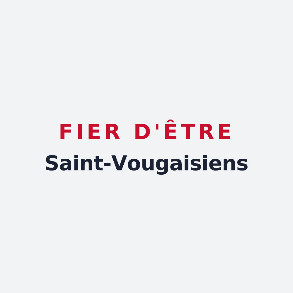 Poster « Fier d'être Saint-Vougaisiens » — design pour Saint-Vougay