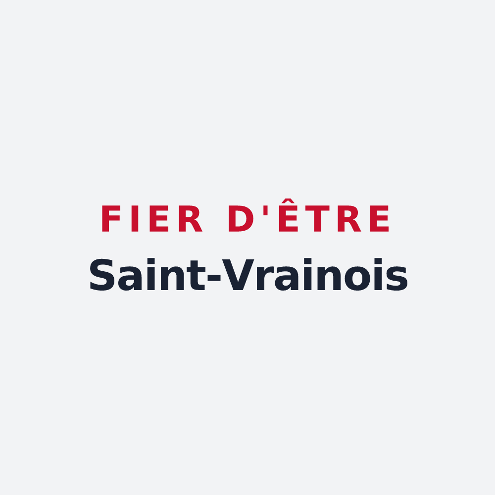 Poster « Fier d'être Saint-Vrainois » — design pour Saint-Vrain