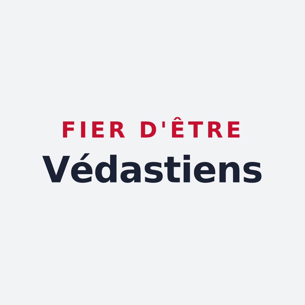 Poster « Fier d'être Védastiens » — design pour Saint-Waast
