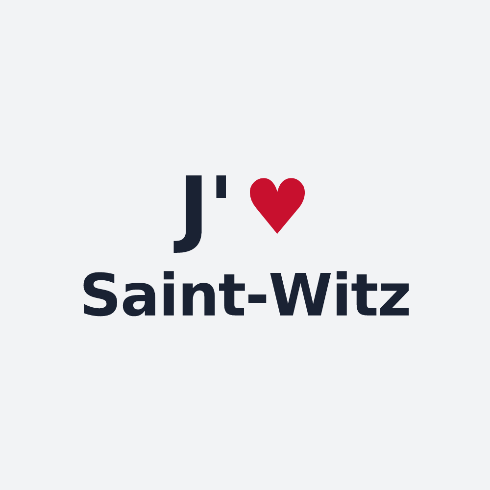 Poster personnalisé Saint-Witz — design J'aime Saint-Witz