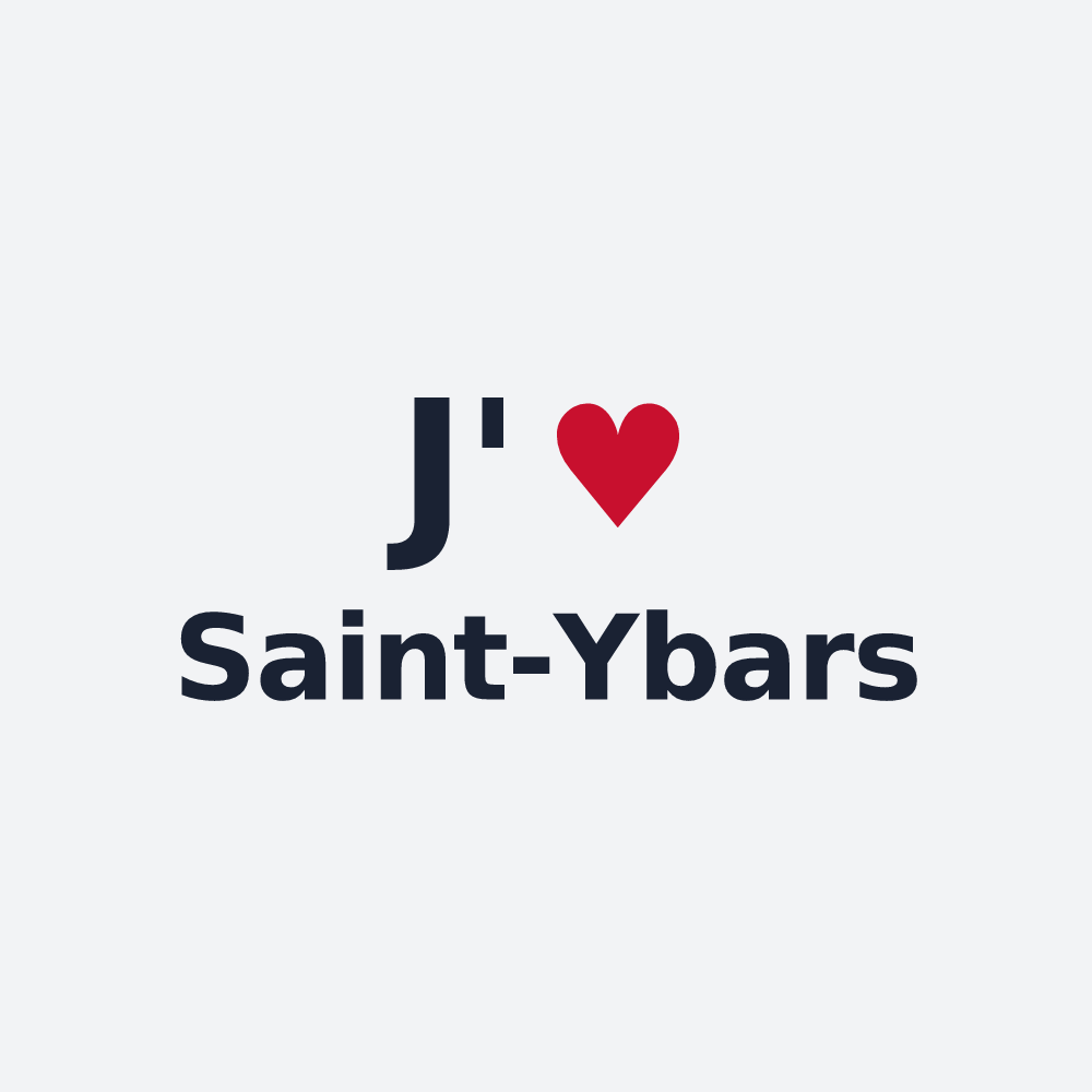 Poster personnalisé Saint-Ybars — design J'aime Saint-Ybars