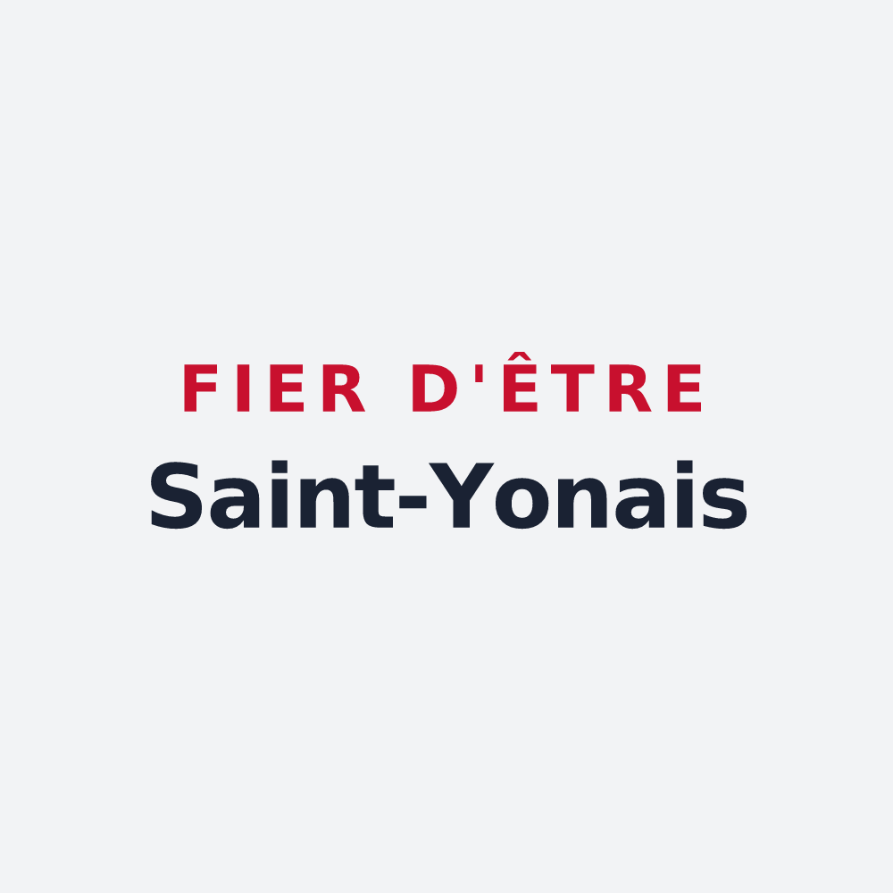 Poster « Fier d'être Saint-Yonais » — design pour Saint-Yon