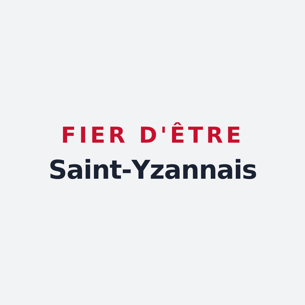 Poster « Fier d'être Saint-Yzannais » — design pour Saint-Yzans-de-Médoc