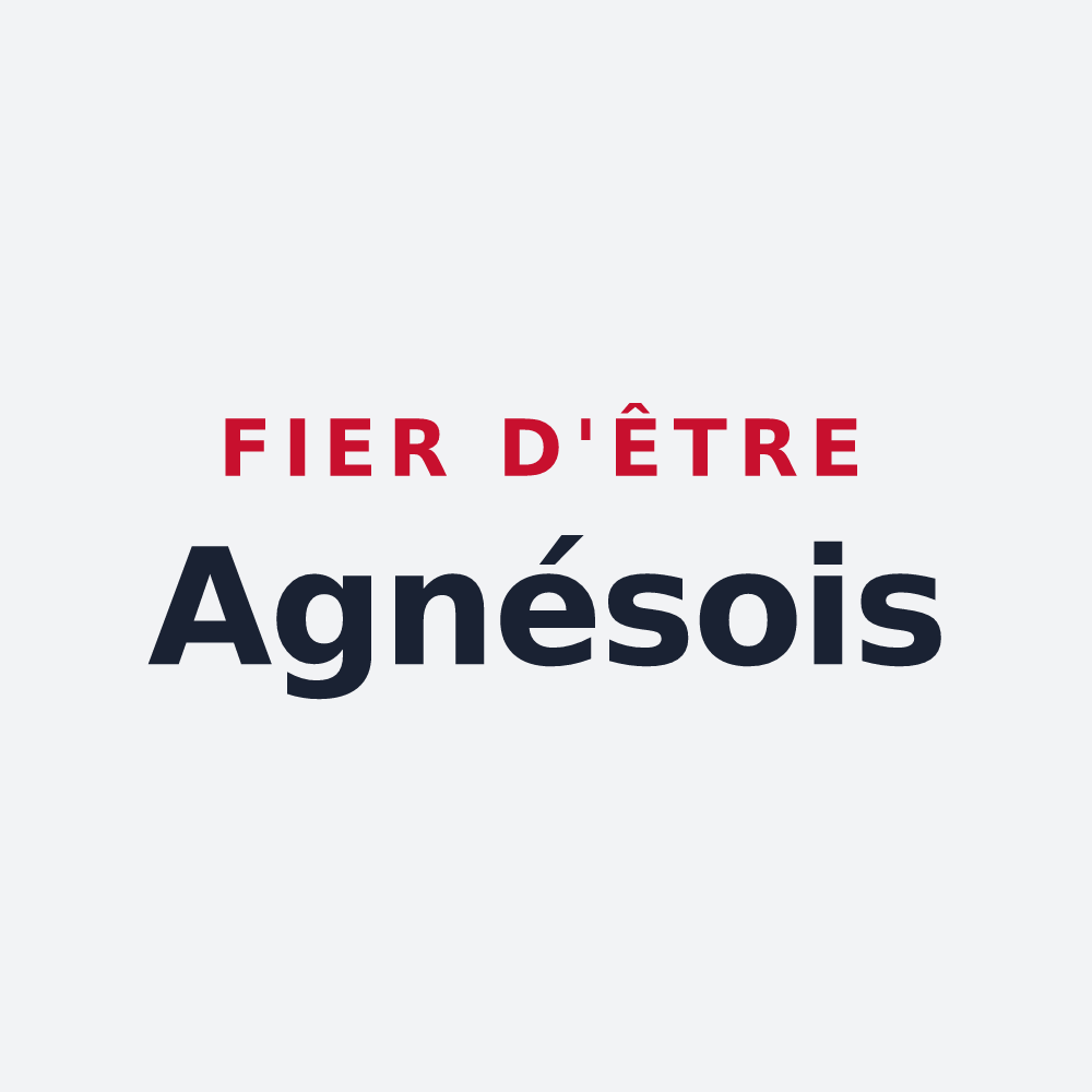 Poster « Fier d'être Agnésois » — design pour Sainte-Agnès